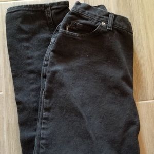 Chic black jeans sz 16 avg mid rise 100% cotton